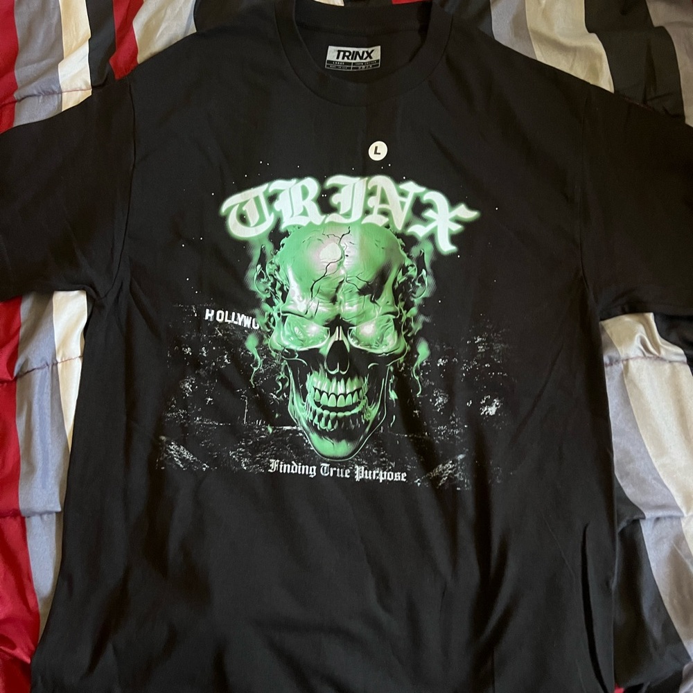 Black and Green Graphic Tee